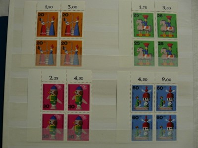 GERMANIA 1971 JUCARII SERIE COMPLETA IN BLOCURI DE 4 foto