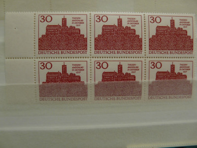 GERMANIA 1967 BISERICA WITTENBERG SERIE COMPLETA IN BLOC DE 6 foto