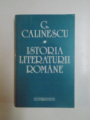 ISTORIA LITERATURII ROMANE. COMPENDIU de G. CALINESCU 1994 foto