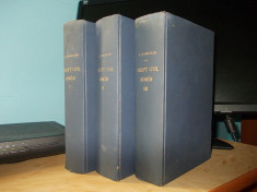 C.HAMANGIU / ROSETTI BALANESCU - TRATAT DE DREPT CIVIL ROMAN * 3 VOLUME - 1928 foto