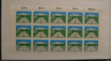 GERMANIA 1970 CANALUL DE LA BALTICA SERIE COMPLETA IN BLOC DE 15, Nestampilat