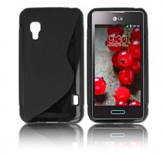 Husa LG Optimus L5 II Dual E455 TPU S-LINE Black foto