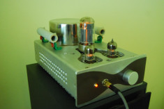 Amplificator pentru casti high-end cu tuburi electronice configuratie SE 6080 foto