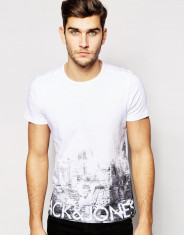 Tricou Jack &amp;amp;amp; Jones - art 12090457 alb foto