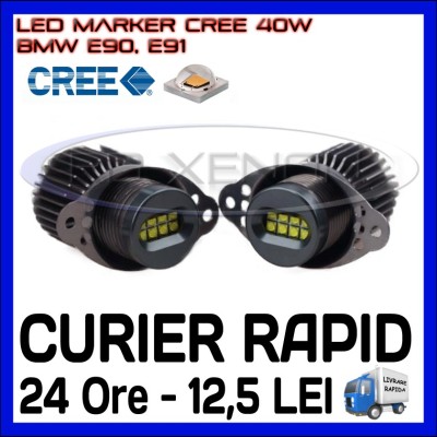 ANGEL EYES LED MARKER CANBUS - E90, E91 - 40W CREE High Power - ALB 6000K foto