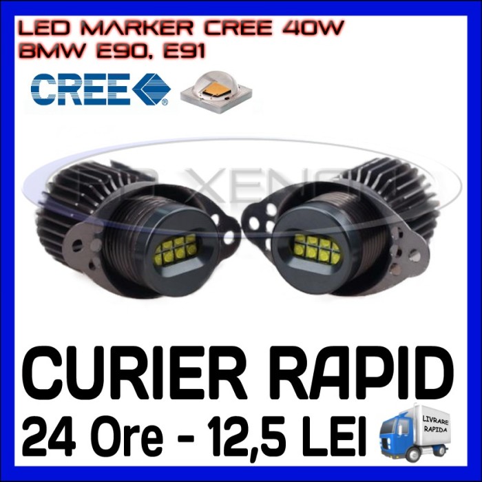 ANGEL EYES LED MARKER CANBUS - E90, E91 - 40W CREE High Power - ALB 6000K