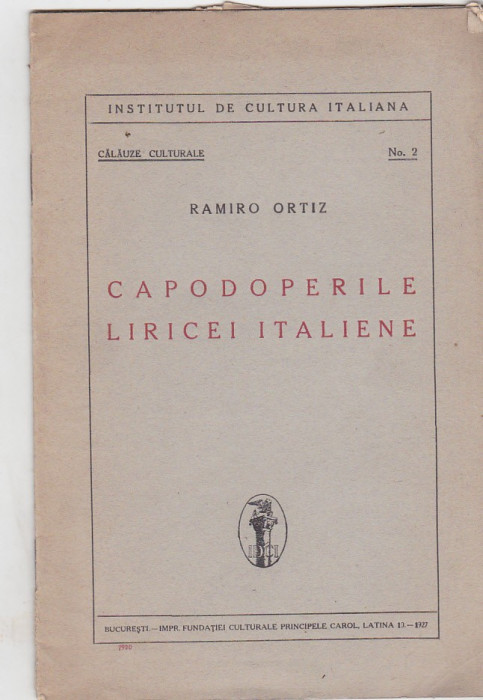 Ramiro Ortiz - Capodoperile liricei italiene