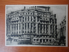 Carte postala - Vedere - Sepia - Bucuresti - Splaiul Independentei - Autogara foto