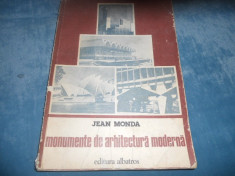 JEAN MONDA - MONUMENTE DE ARHITECTURA MODERNA foto