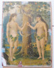 Icoana anii 20 Adam si Eva in Gradina Edenului realizata la Dorohoi