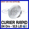 SPOT LED INCASTRABIL - 9W EPISTAR - ECHIVALENT 70W - ALB RECE SAU CALD