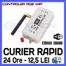 CONTROLER RGB WIRELESS WIFI (CU APLICATIE ANDROID SAU IOS) - PENTRU BANDA LED