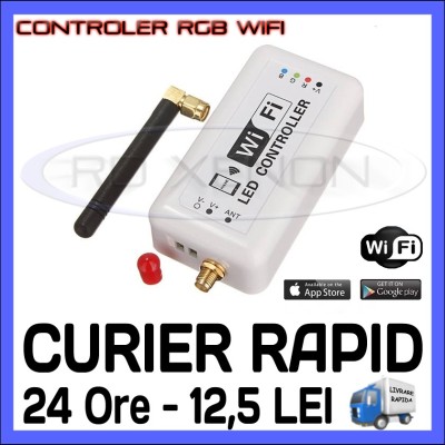 CONTROLER RGB WIRELESS WIFI (CU APLICATIE ANDROID SAU IOS) - PENTRU BANDA LED foto