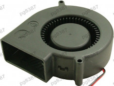 Ventilator turbina, 75x75x25 mm, 12V, 0,18A-118386 foto