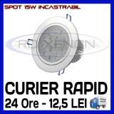 SPOT LED INCASTRABIL - 15W EPISTAR - ECHIVALENT 120W - ALB RECE SAU CALD, ZDM