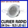 SPOT LED INCASTRABIL - 12W EPISTAR - ECHIVALENT 95W - ALB RECE SAU CALD
