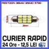 BEC AUTO LED LEDURI - SOFIT FESTOON C5W 36 mm 9 SMD 5730 CANBUS FARA EROARE, Universal