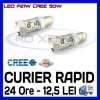 BEC AUTO LED P21W BA15S 1156 CREE 50W - DRL MARSARIER SEMNALIZARE POZITIE FRANA, Universal, ZDM