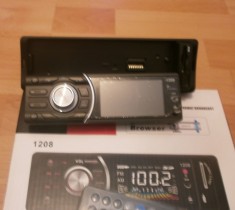 Mp3 player auto cu suport usb, sd si mmc card cu telecomanda si panou detasabil foto