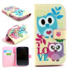 Husa Love Birds toc flip Samsung Galaxy S4 mini i9190 + folie, Galben, Alt material