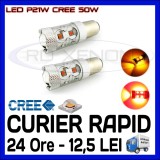 BEC AUTO LED P21W BA15S 1156 CREE 50W - DRL MARSARIER SEMNALIZARE POZITIE FRANA, Universal, ZDM