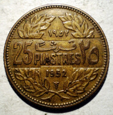 B.176 LIBAN 25 PIASTRES 1952 foto