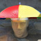 Umbrela pentru Cap ( Sapca ) Portabila Culoare Tricolor Util Casa Concediu Plaja