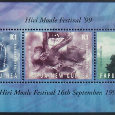 PAPUA NOUA GUINEE 1999 - HIRI FESTIVAL, 3 VALORI IN M/SH, NEOBLITERATA - PNG 050