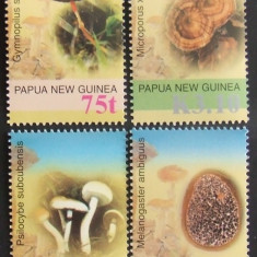 PAPUA NOUA GUINEE - CIUPERCI, 4 VALORI, NEOBLITERATE - PNG 045