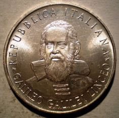 A.177 ITALIA GALILEO GALILEI 500 LIRE 1983 XF/AUNC ARGINT 11g 198000ex. foto