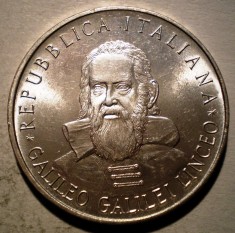 A.175 ITALIA GALILEO GALILEI 500 LIRE 1983 XF/AUNC ARGINT 198000ex.