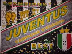 Steag fotbal - JUVENTUS TORINO (dimensiuni 132x92 cm) foto