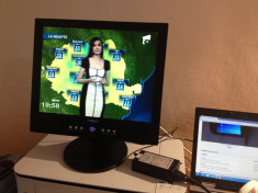 TV LCD 15 INCH IRRADIO XTV-1556 + TELECOMANDA ORIGINALA ALIMENTARE 12V MASINA foto