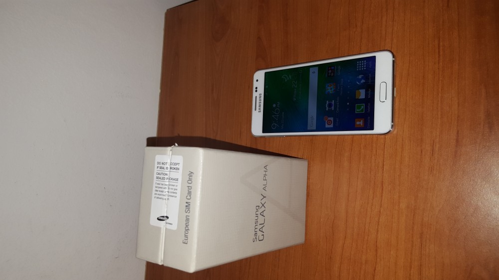 Samsung Galaxy Alpha G850F alb 32GB ,CPU octa-core garantie ALTEX | arhiva  Okazii.ro