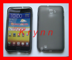 GC291 - Husa gel TPU - Samsung Galaxy NOTE N7000 I9220, Gri mat + FOLIE! foto