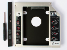 Rack HDD Caddy adaptor SSD laptop SATA 12.7mm ODB foto