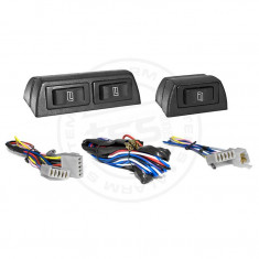 Butoane geam electric model universal cu suporti , set complet comutatoare geam pentru 2 geamuri electrice - BGEU5341 foto