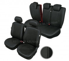 Huse scaune auto imitatie piele Nissan Navara, set huse fata + spate, cod Hsd258 - HSA81623 foto