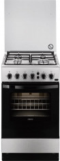 Aragaz Zanussi ZCG212J1XA, Gaz, 50 cm, 4 Arzatoare, Grill, Rotisor, Aprindere Electrica Plita, Iluminare Cuptor, Inox foto