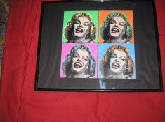 Marilyn Monroe, ulei pe carton, Andy Warhol. foto