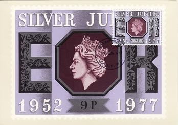 1862 - Anglia 1977 - carte maxima