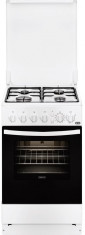 Aragaz Zanussi ZCG512G1WA, Gaz, 50 cm, 4 Arzatoare, Grill, Rotisor, Aprindere Electrica, Iluminare Cuptor, Alb foto