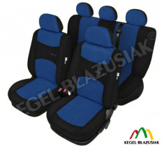 Set huse scaune auto SportLine Albastru pentru Vw Golf 2, Golf 3 Golf 4, Golf 5, Golf Plus - SHSA2037 foto