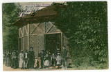 1371 - BUZIAS, Timis, Kiosk Mineral water in Park - old postcard - used - 1921, Circulata, Printata
