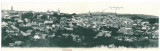 2821 - CERNAUTI, Bucovina, Panorama, Synagogue - Double old postcard - used, Necirculata, Printata