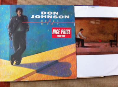 Don Johnson Heartbeat album 1986 disc vinyl lp muzica pop rock cbs holland VG+ foto