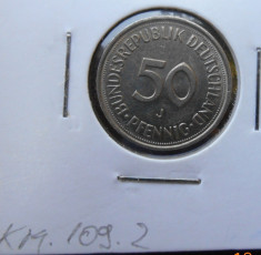 GERMANIA RFG 50 PFENNIG 1990 J KM 109.2 foto