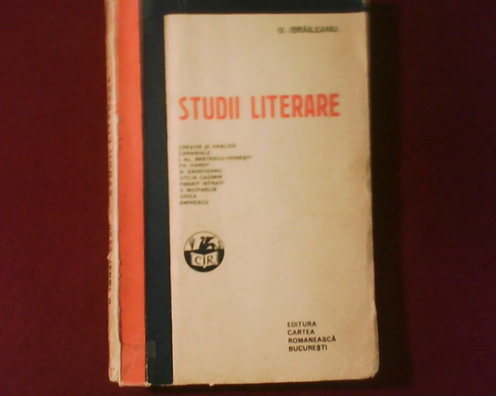 G. Ibraileanu Studii literare Caragiale, Sadoveanu, Eminescu