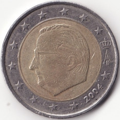 Regatul Belgiei - 2 Euro 2004 - Prima harta - Primul tip - Primul portret foto