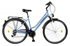 Bicicleta TRAVEL 2854 - model 2015-Albastru-480 mm foto